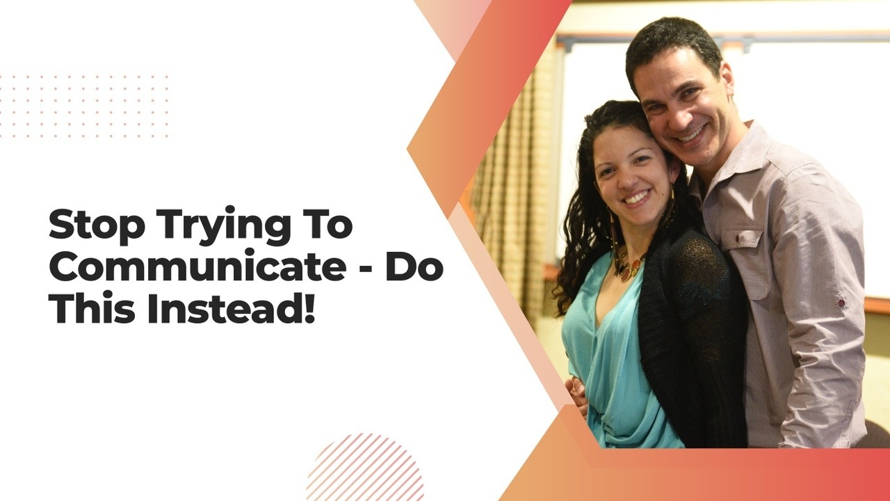 Gal Szekely and Liron Cohen sharing a romantic moment together, illustrating emotional responsiveness and strong connection in a successful marriage.