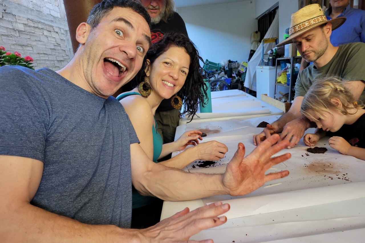 Gal and Liron Szekely enjoying a fun group activity during a couples relationship retreat