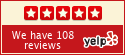 Yelp logo button for ratings and reviews for The Couples Center.